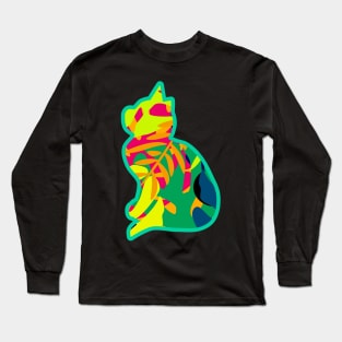 Tropical cat Long Sleeve T-Shirt